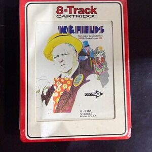 W.C. Fields Original Voice Tracks Greatest Movies 8-Track Tape New Sealed‎ Decca